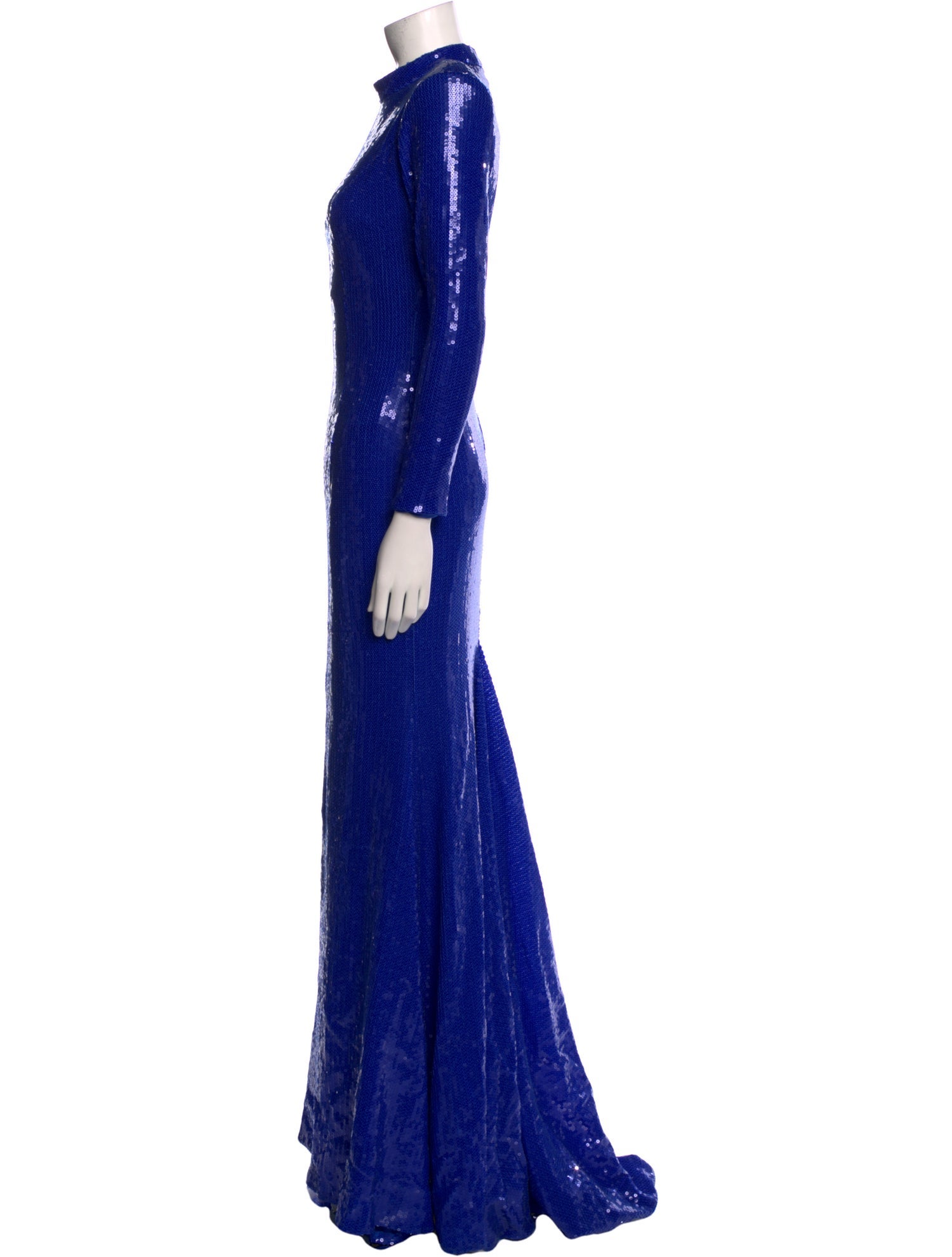 Jovani Mock Neck Long Dress