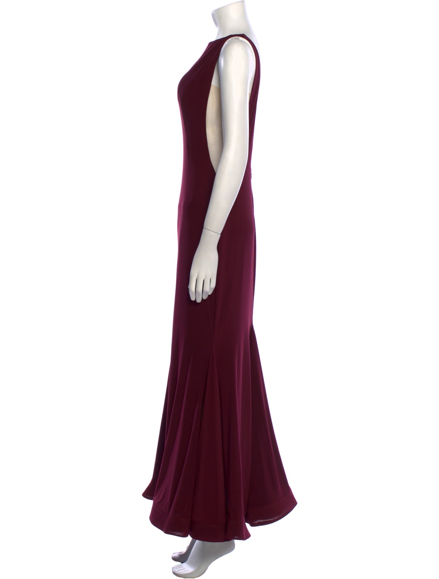 Jovani Bateau Neckline Long Dress