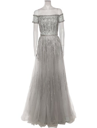 Jovani Off-The-Shoulder Long Dress