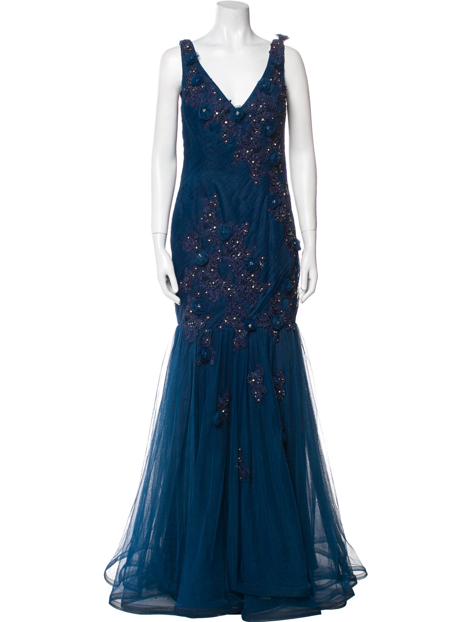 Jovani Lace Pattern Long Dress