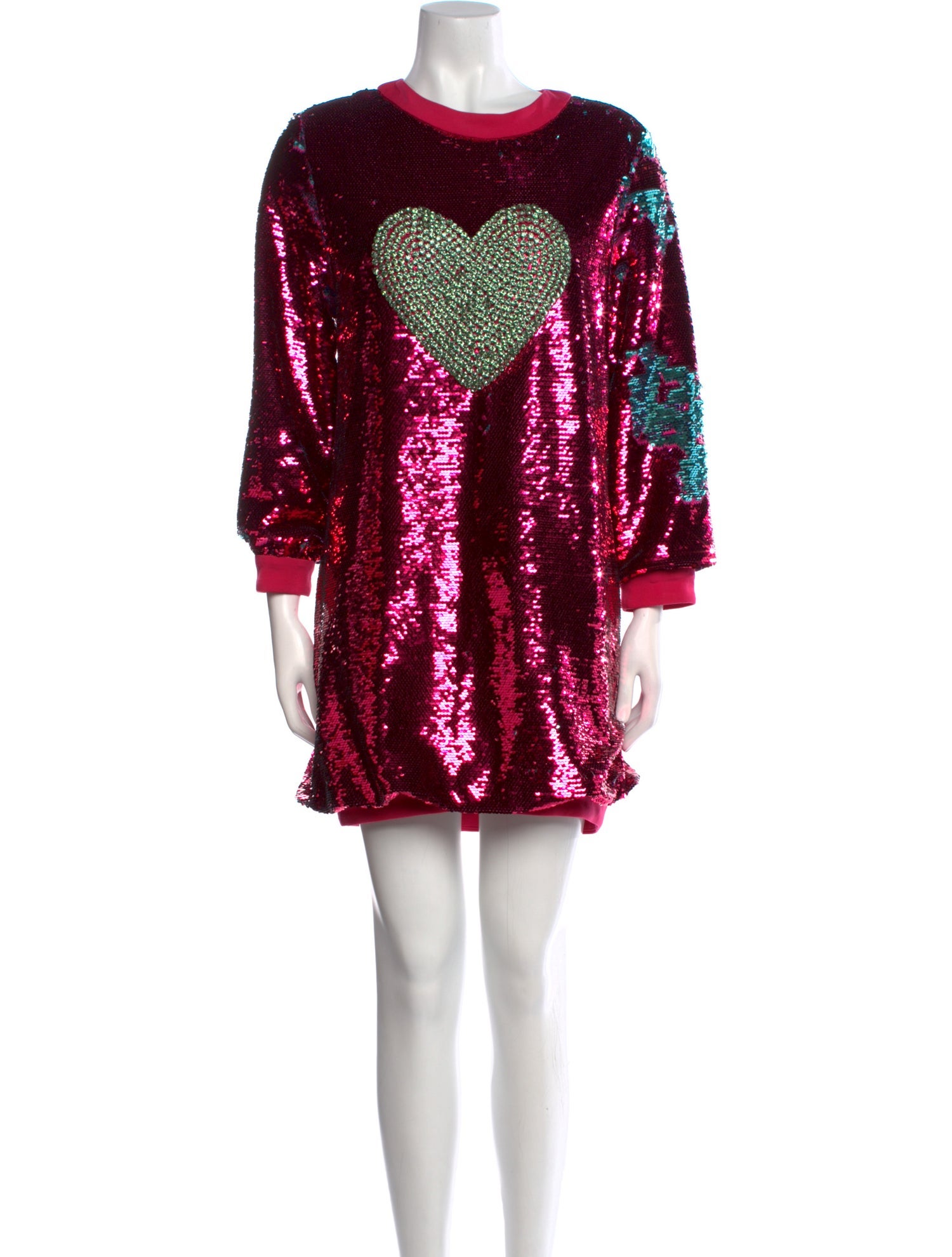 Jovani Crew Neck Mini Dress