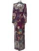 Jovani Linen Floral Print Coat