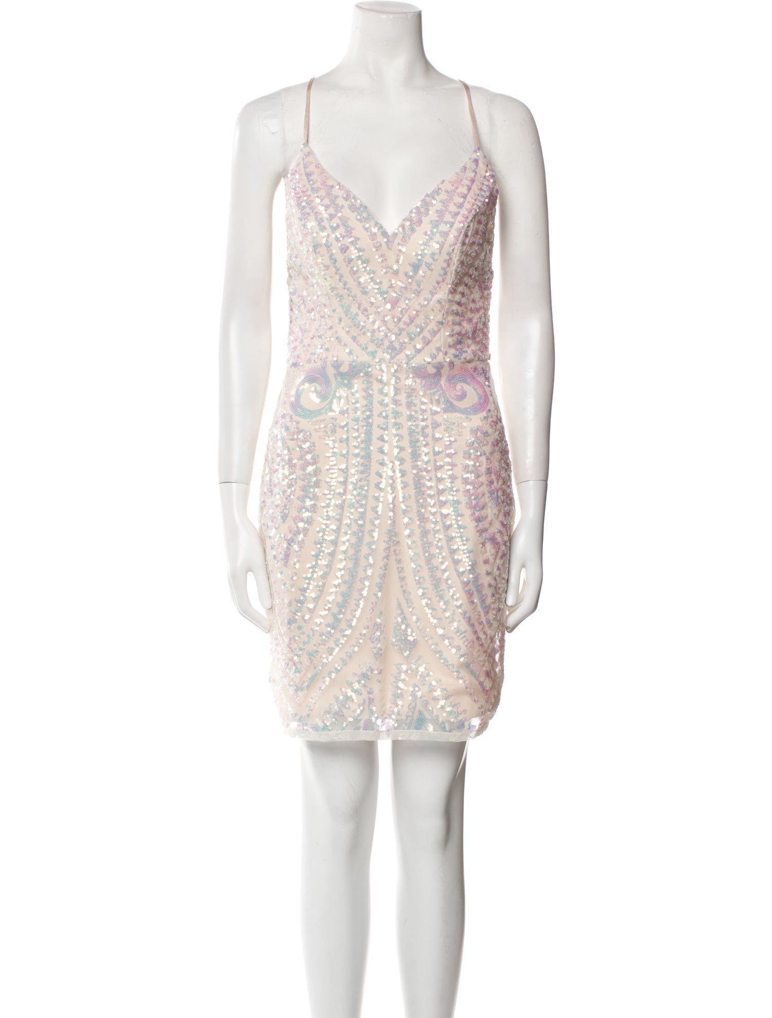 Jovani V-Neck Mini Dress w/ Tags