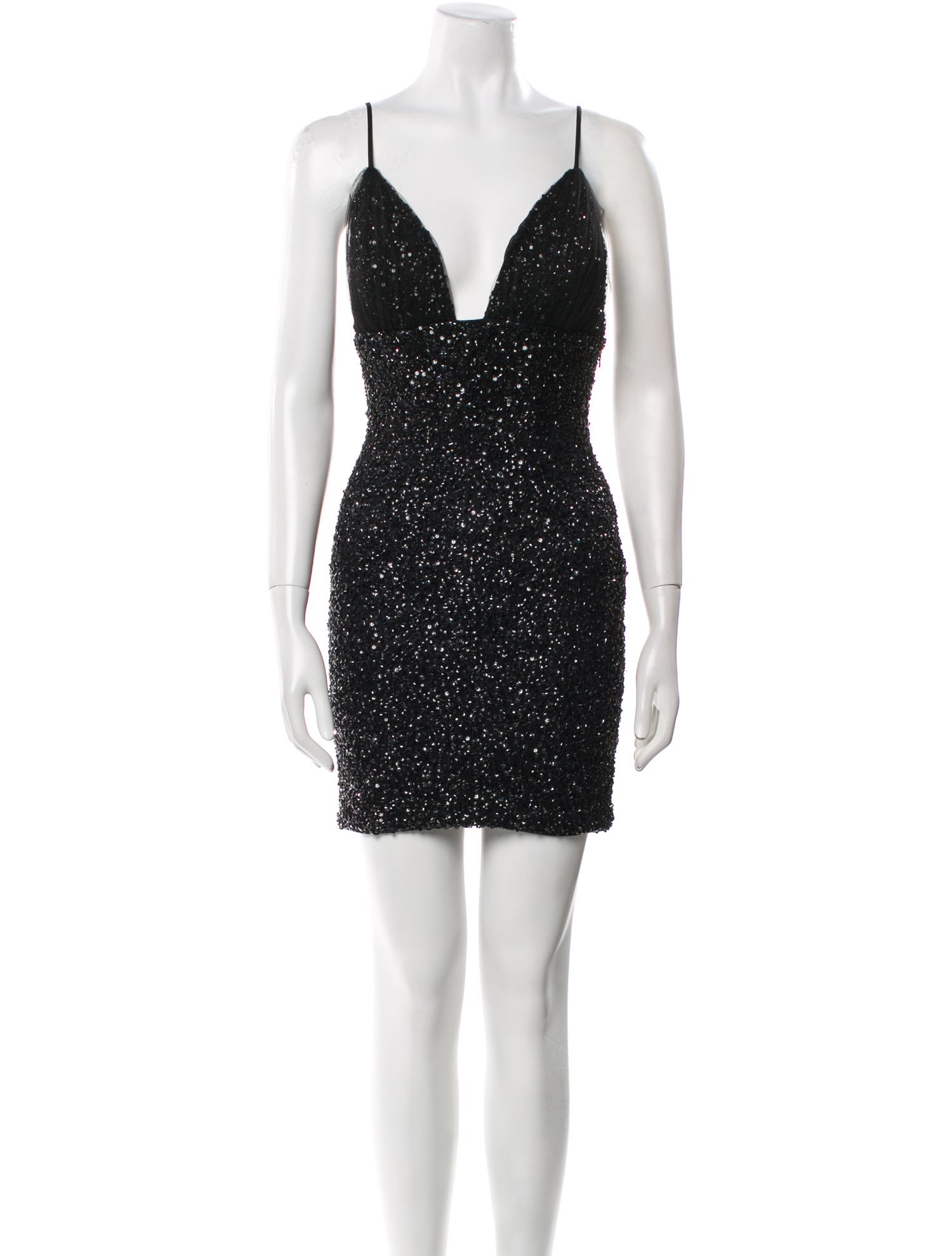 Jovani V-Neck Mini Dress
