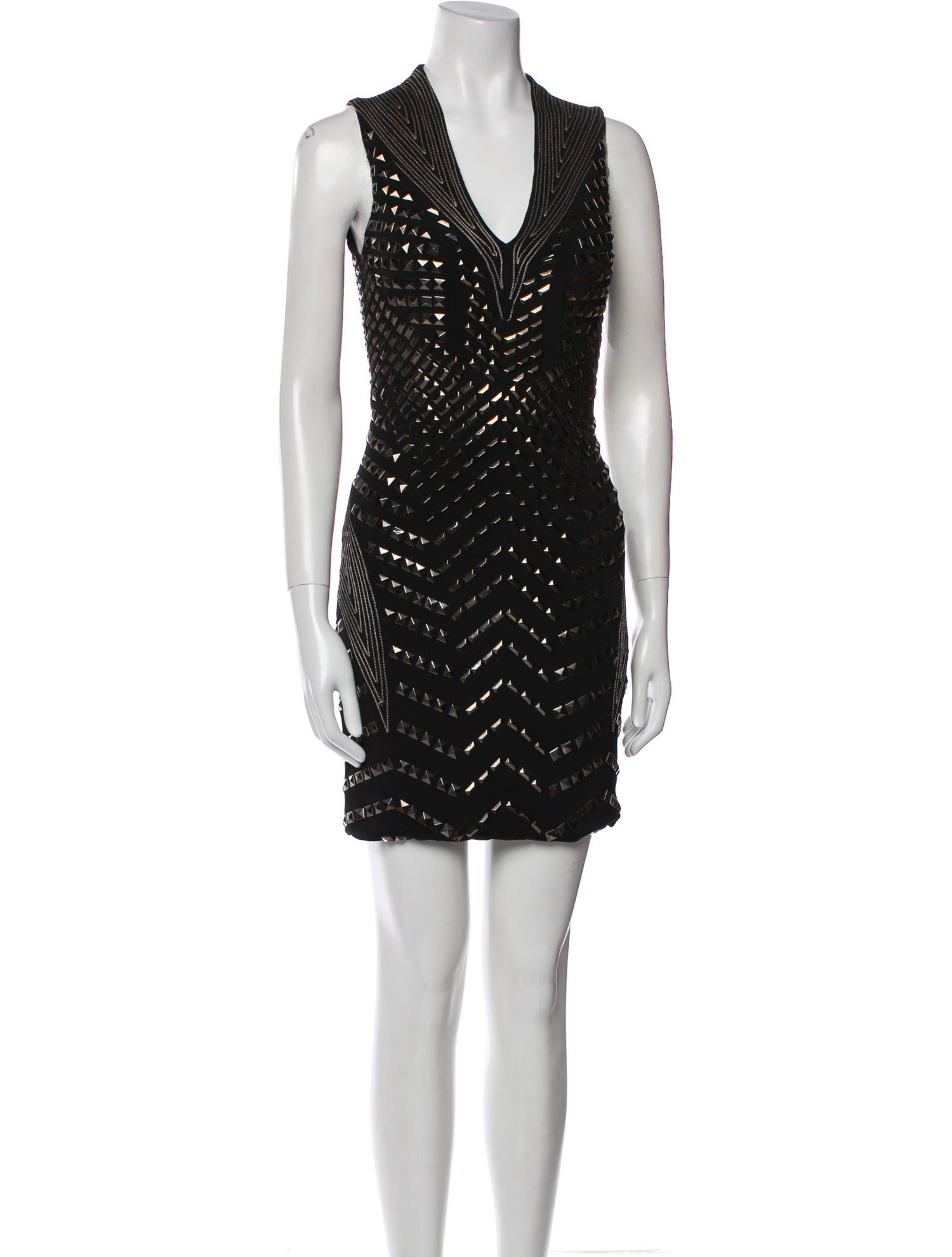 Jovani V-Neck Mini Dress