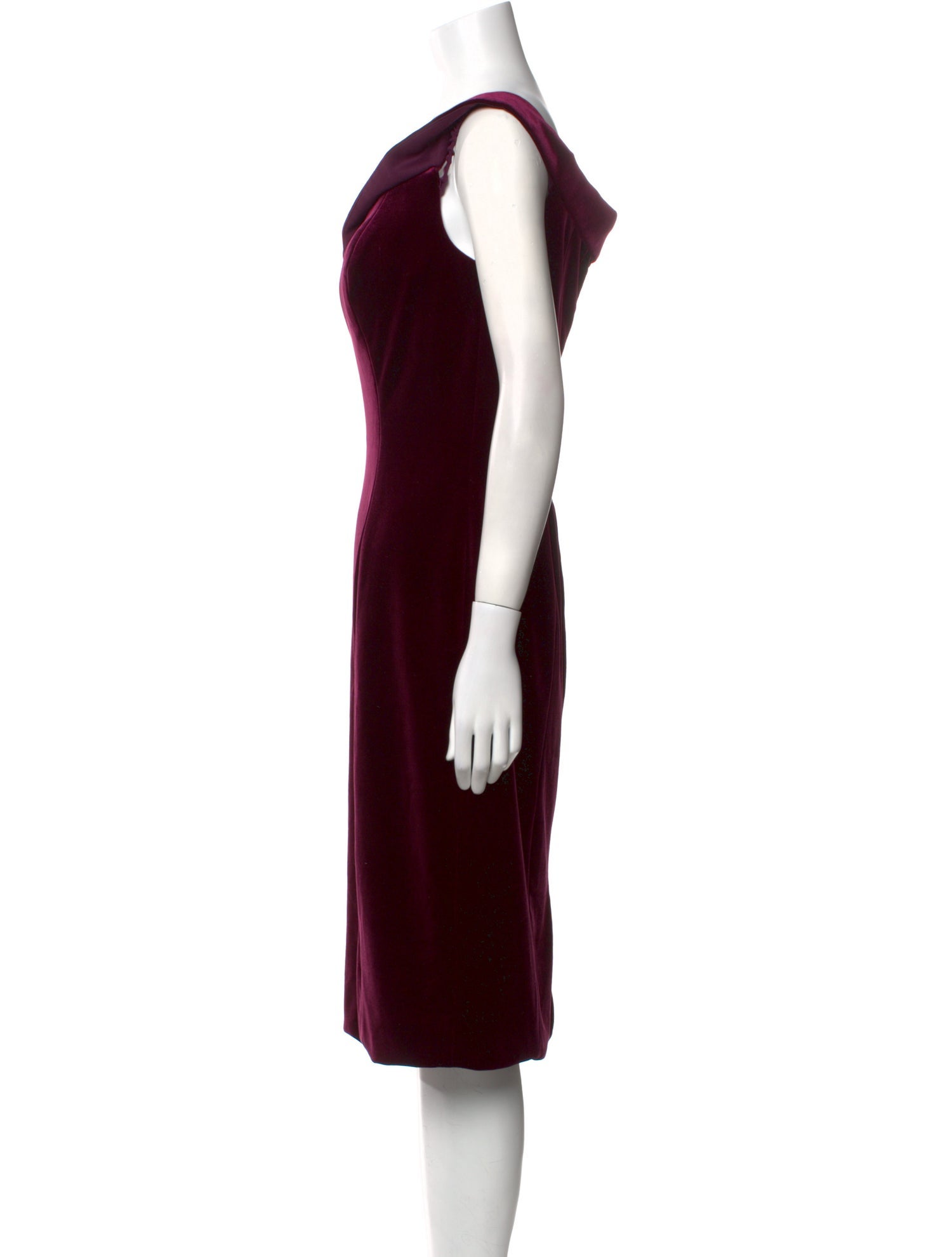 Jovani V-Neck Knee-Length Dress