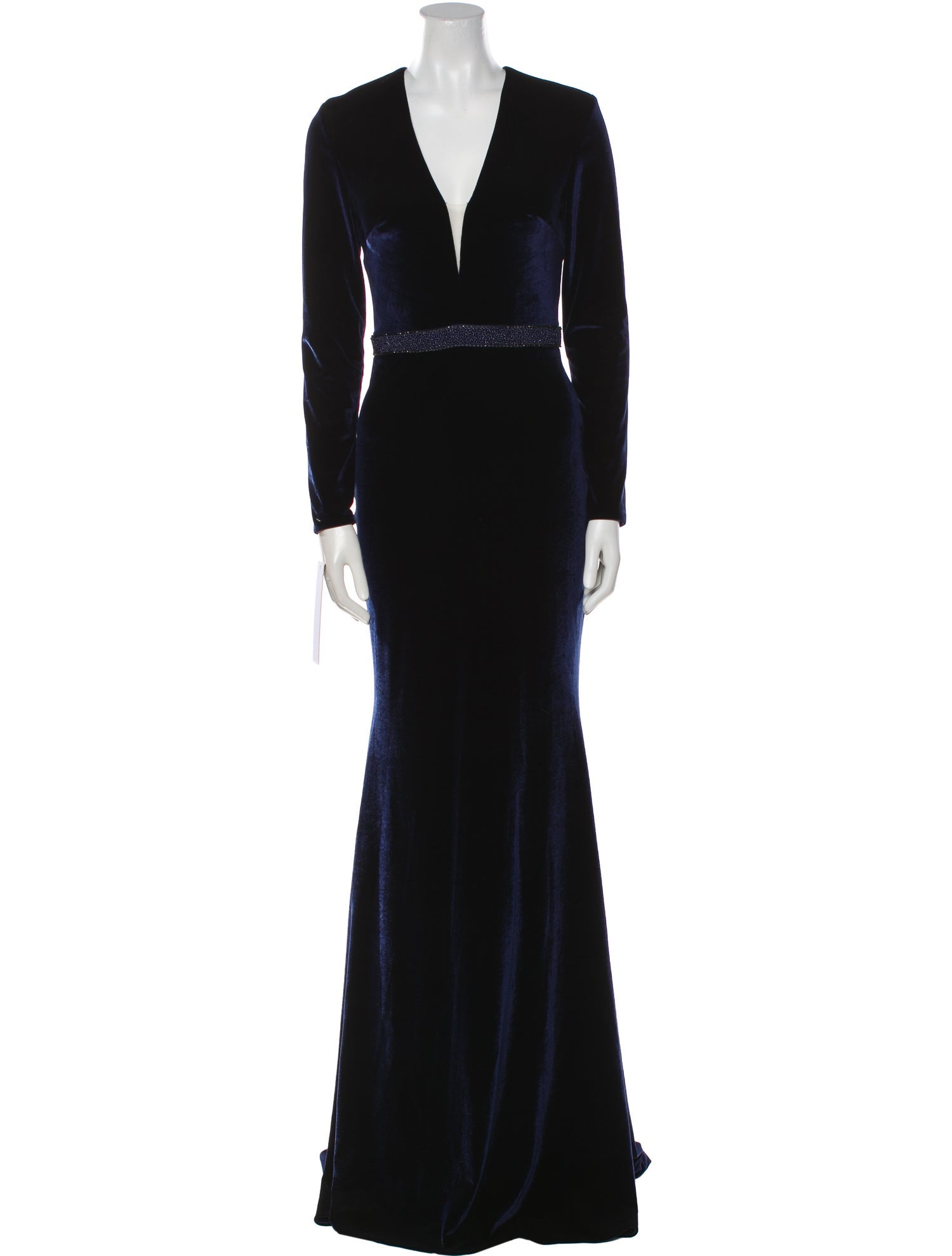 Jovani V-Neck Long Dress