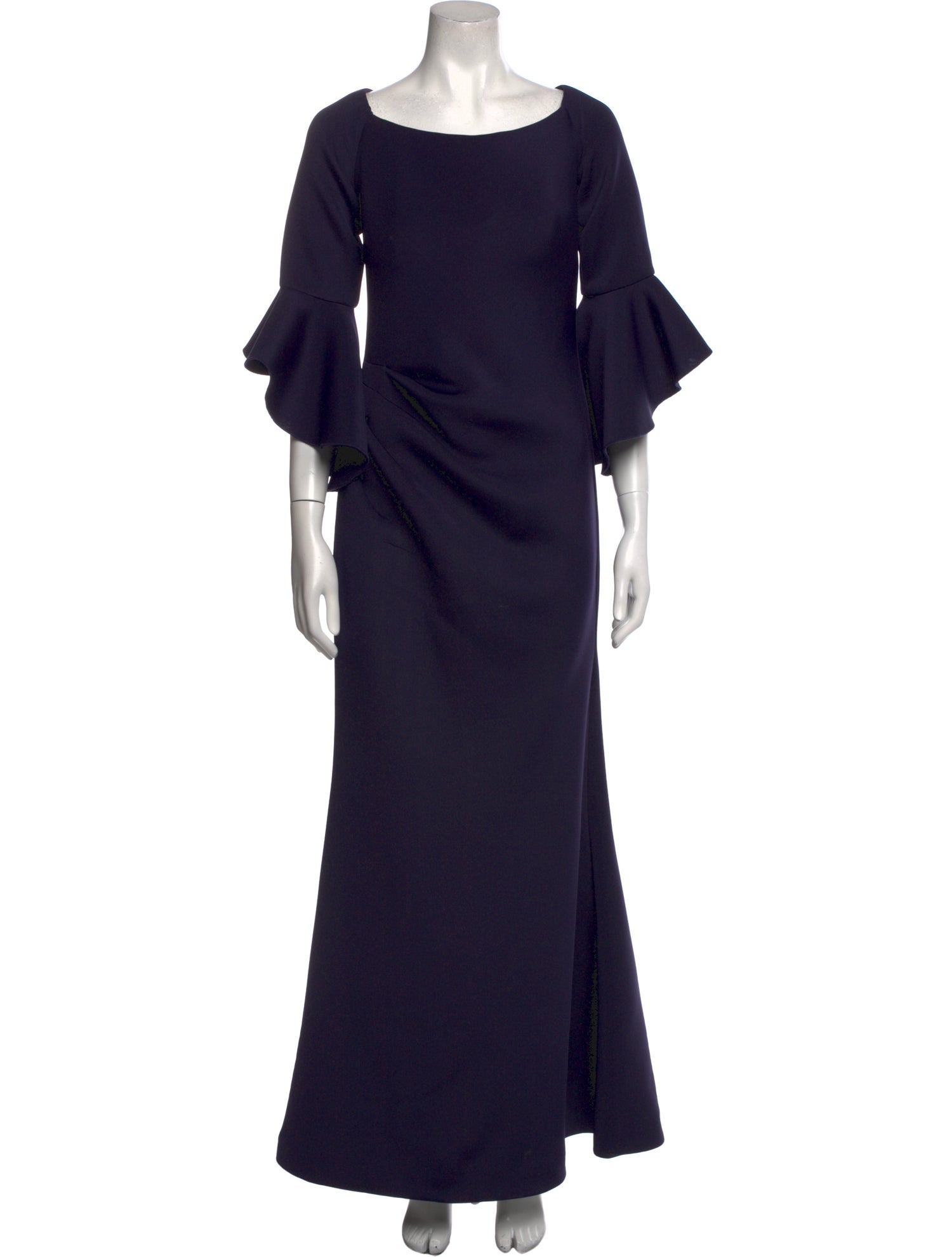 Jovani Bateau Neckline Long Dress