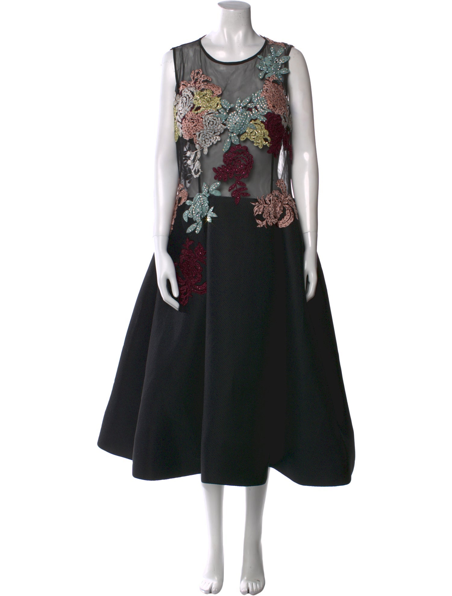 Jovani Printed Midi Length Dress