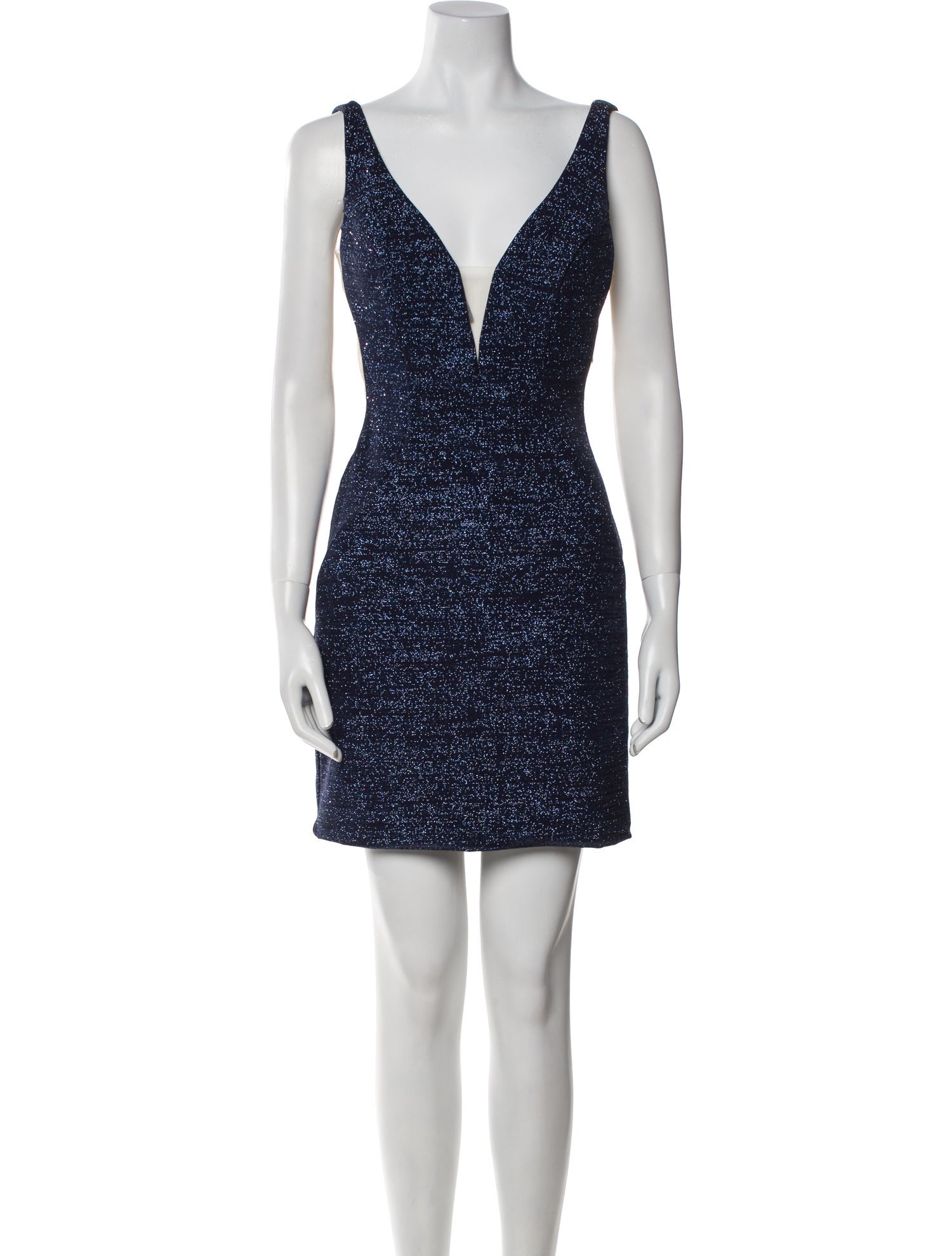 Jovani V-Neck Mini Dress