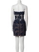 Jovani Lace Pattern Mini Dress