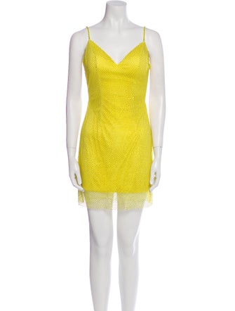 Jovani V-Neck Mini Dress