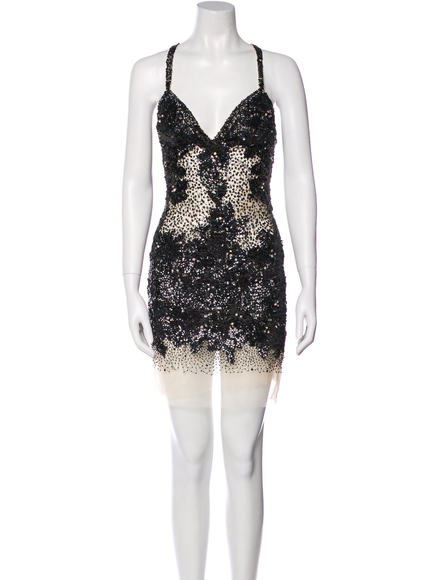 Jovani V-Neck Mini Dress w/ Tags