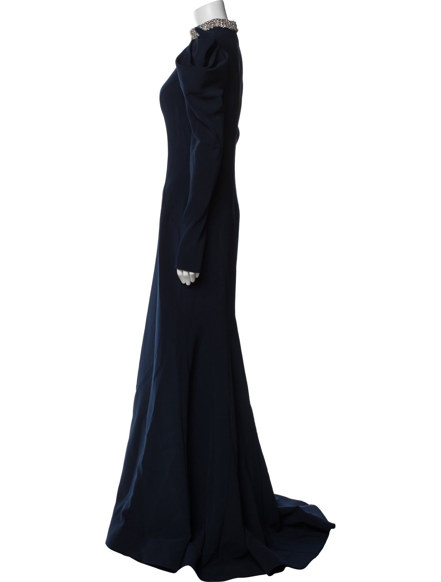 Jovani Mock Neck Long Dress
