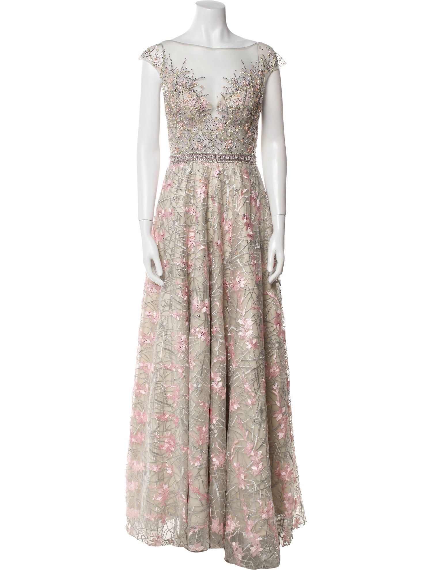 Jovani Floral Print Long Dress