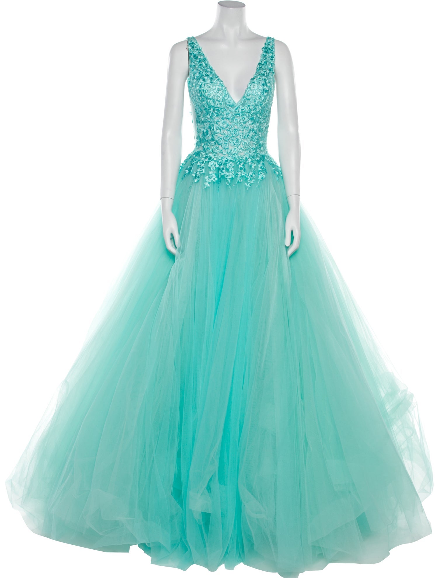 Jovani V-Neck Long Dress