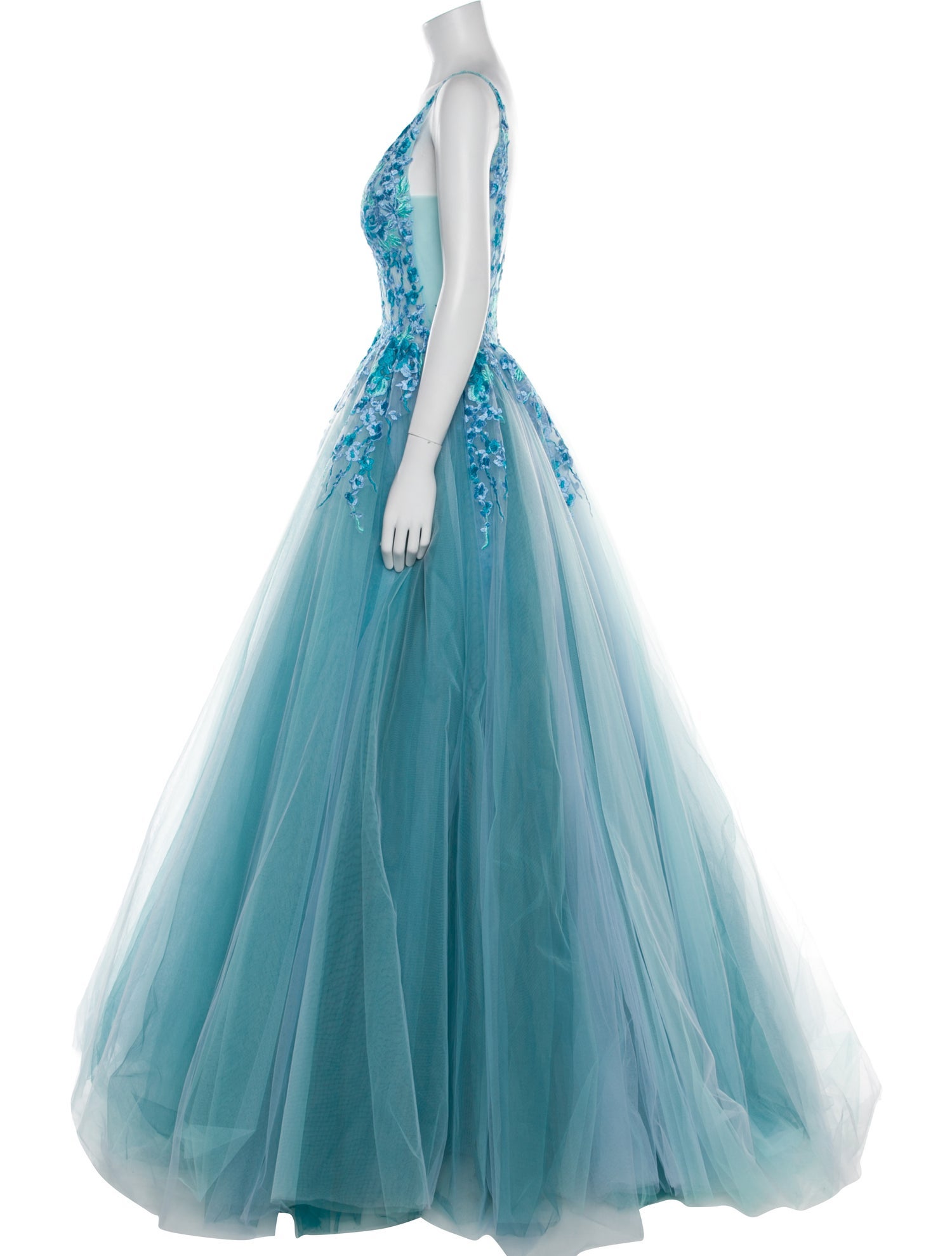 Jovani V-Neck Long Dress