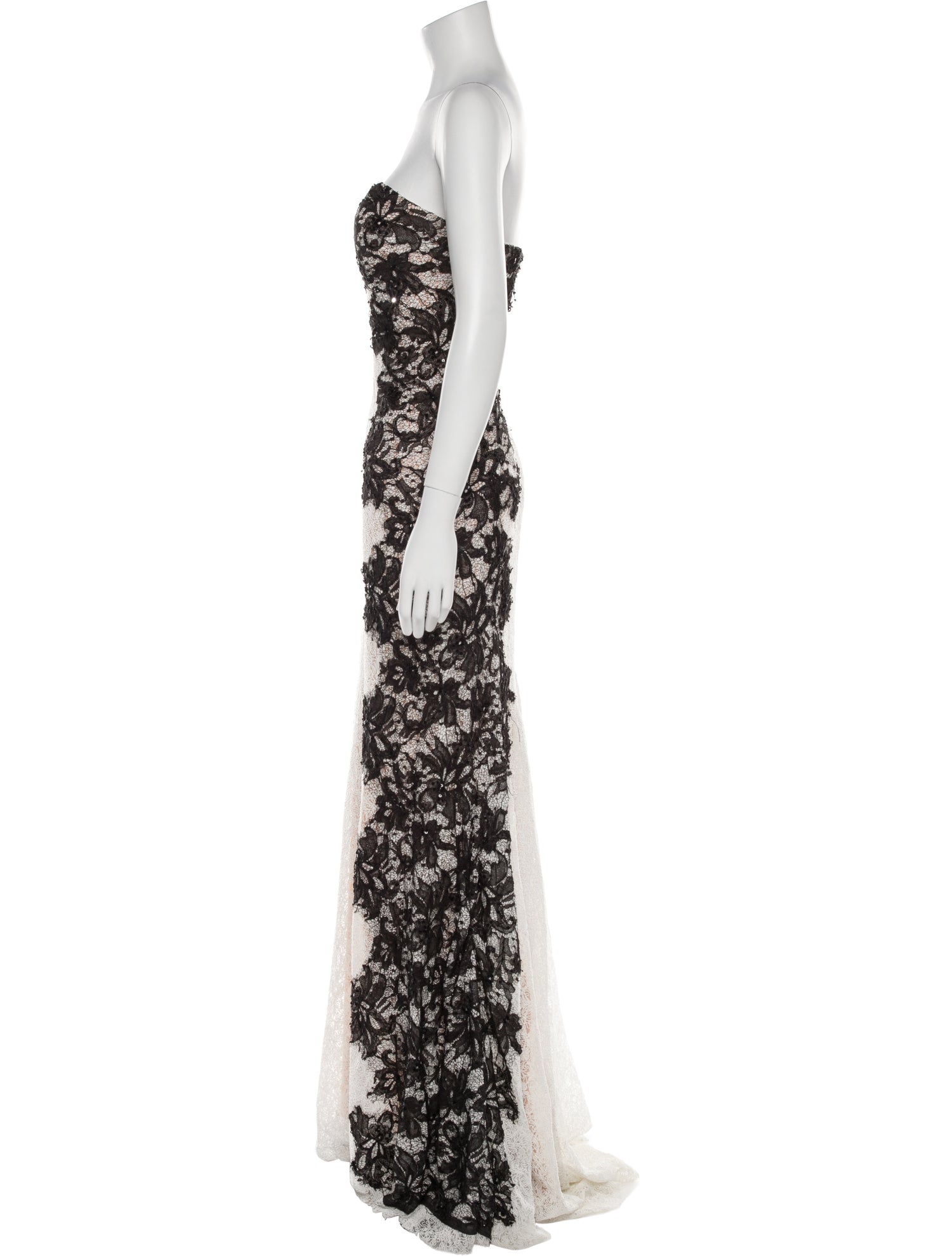 Jovani Lace Pattern Long Dress