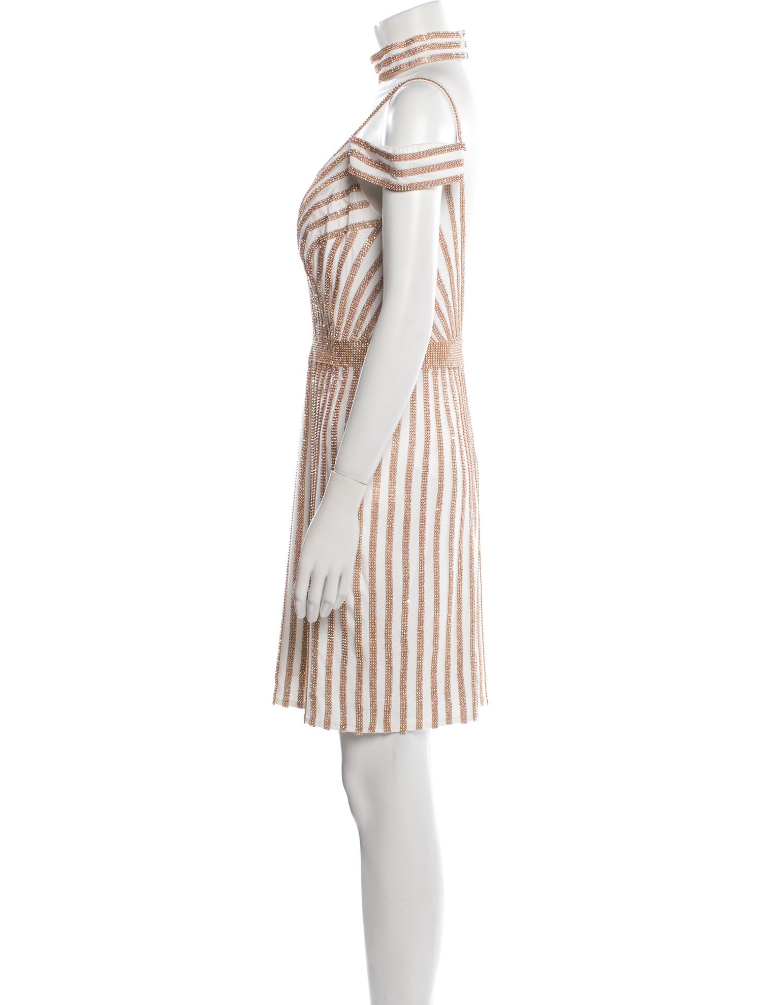 Jovani Striped Mini Dress