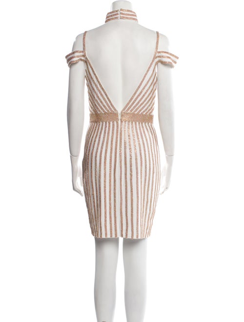 Jovani Striped Mini Dress