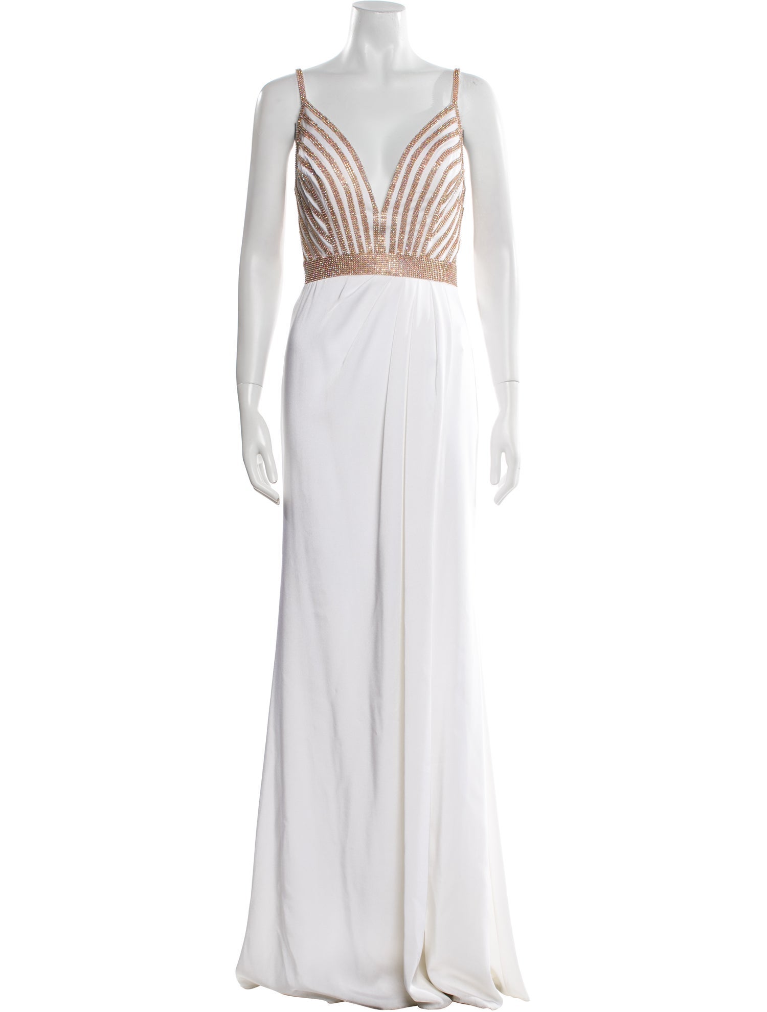 Jovani V-Neck Long Dress
