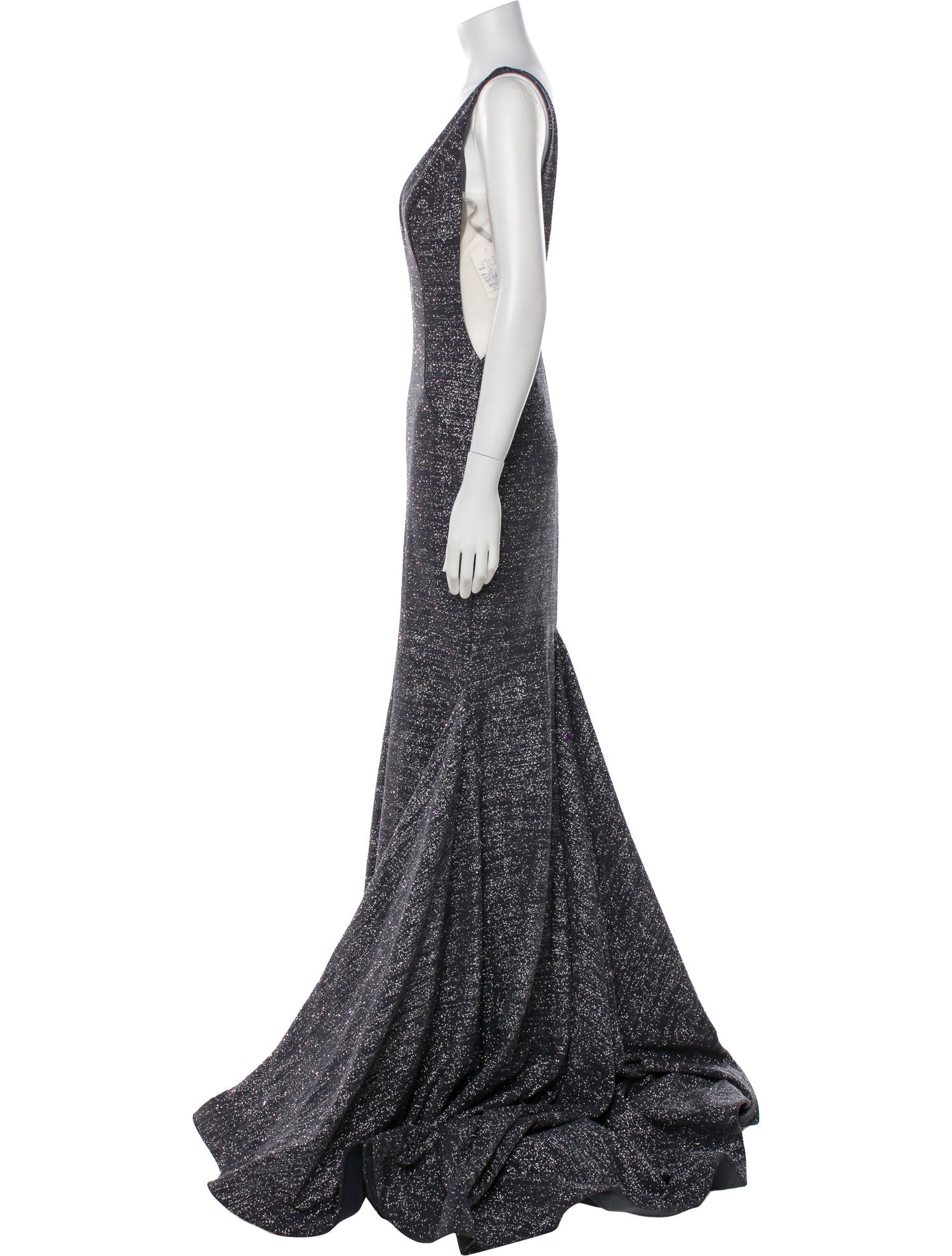 Jovani V-Neck Long Dress