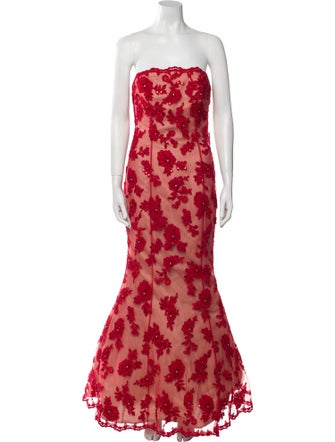 Jovani Floral Print Long Dress