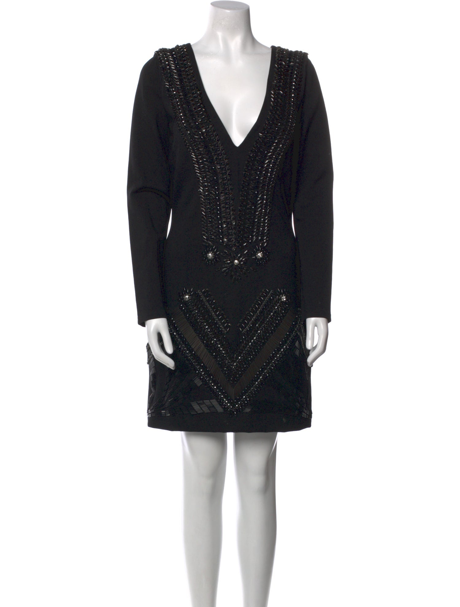 Jovani V-Neck Mini Dress