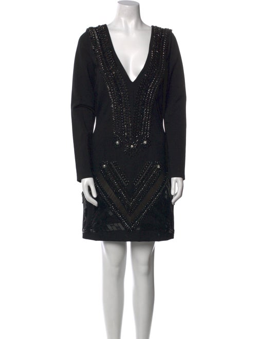 Jovani V-Neck Mini Dress