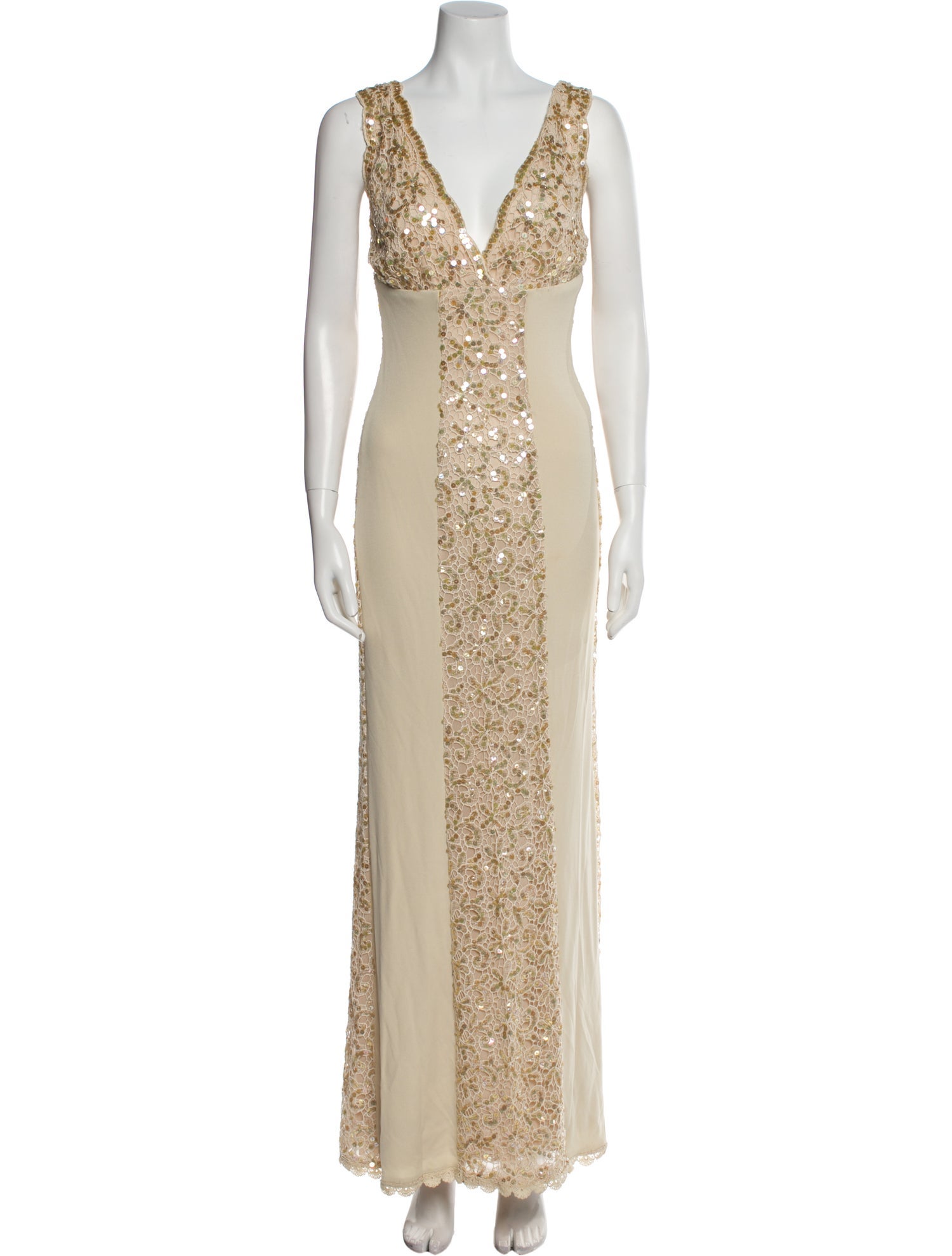 Jovani V-Neck Long Dress