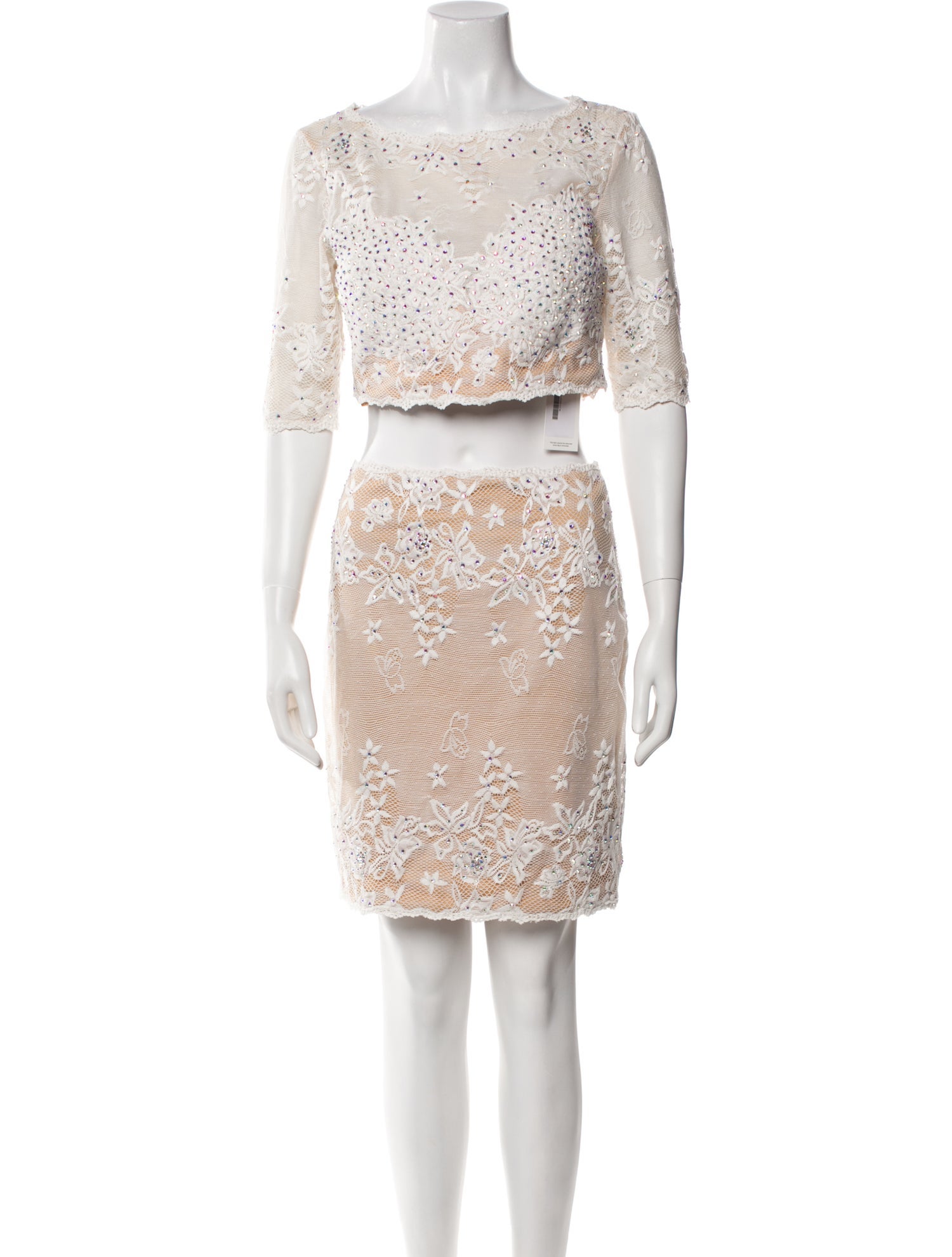 Jovani Printed Crystal Embellishments Skirt Set w/ Tags