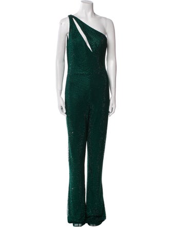 Jovani One-Shoulder Jumpsuit