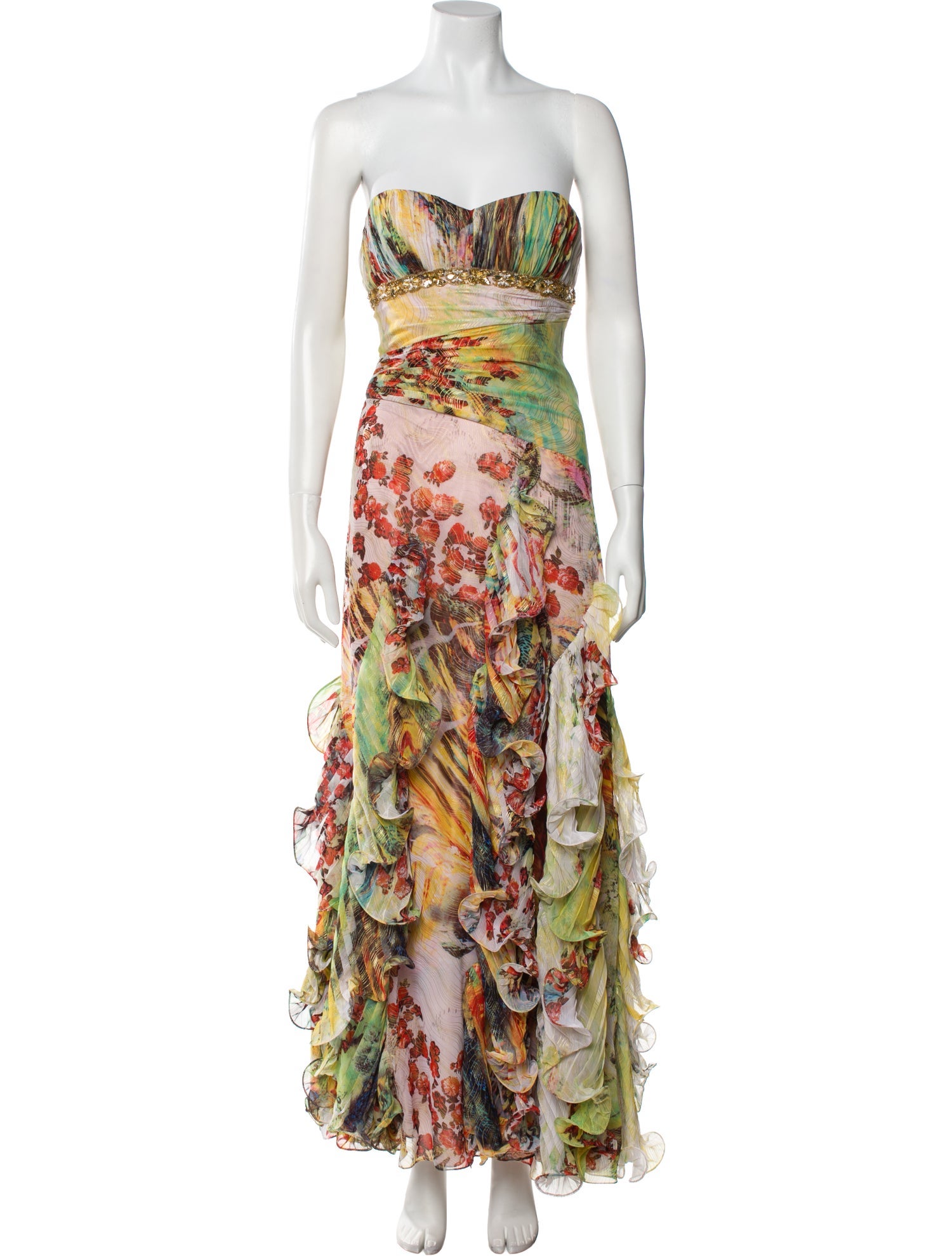 Jovani Printed Midi Length Dress
