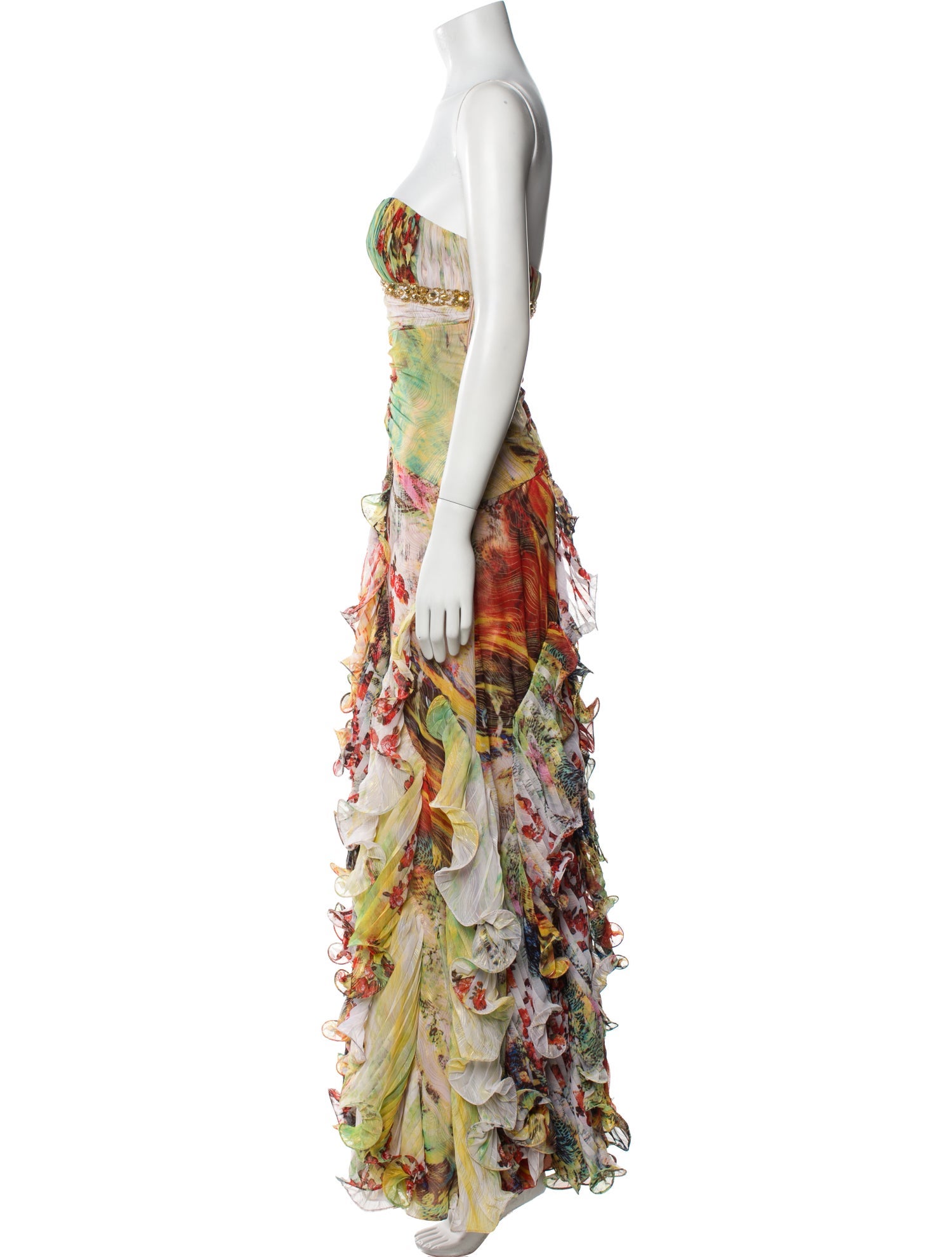 Jovani Printed Midi Length Dress