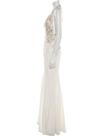 JVN by Jovani Halterneck Long Dress