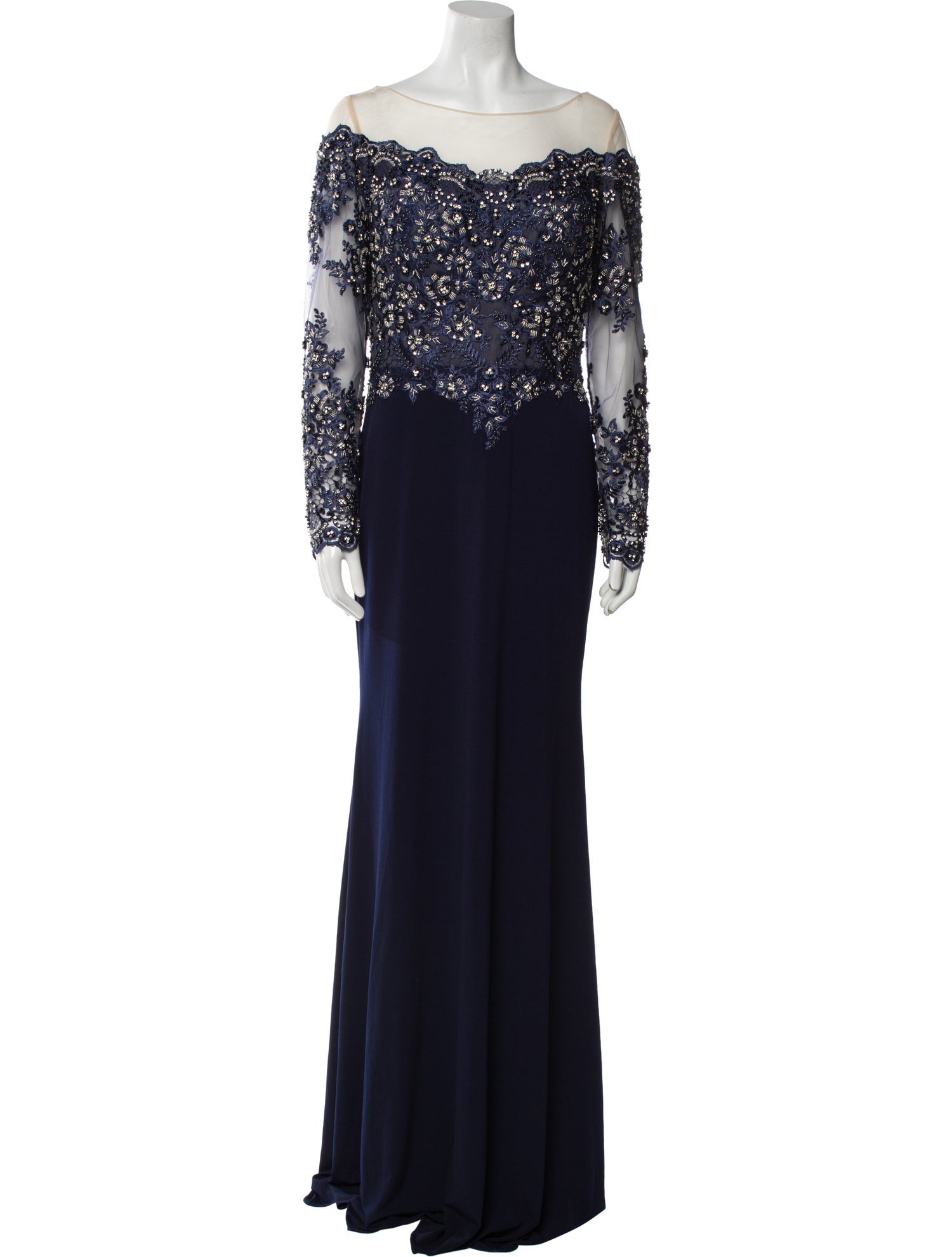 Jovani Lace Pattern Long Dress w/ Tags