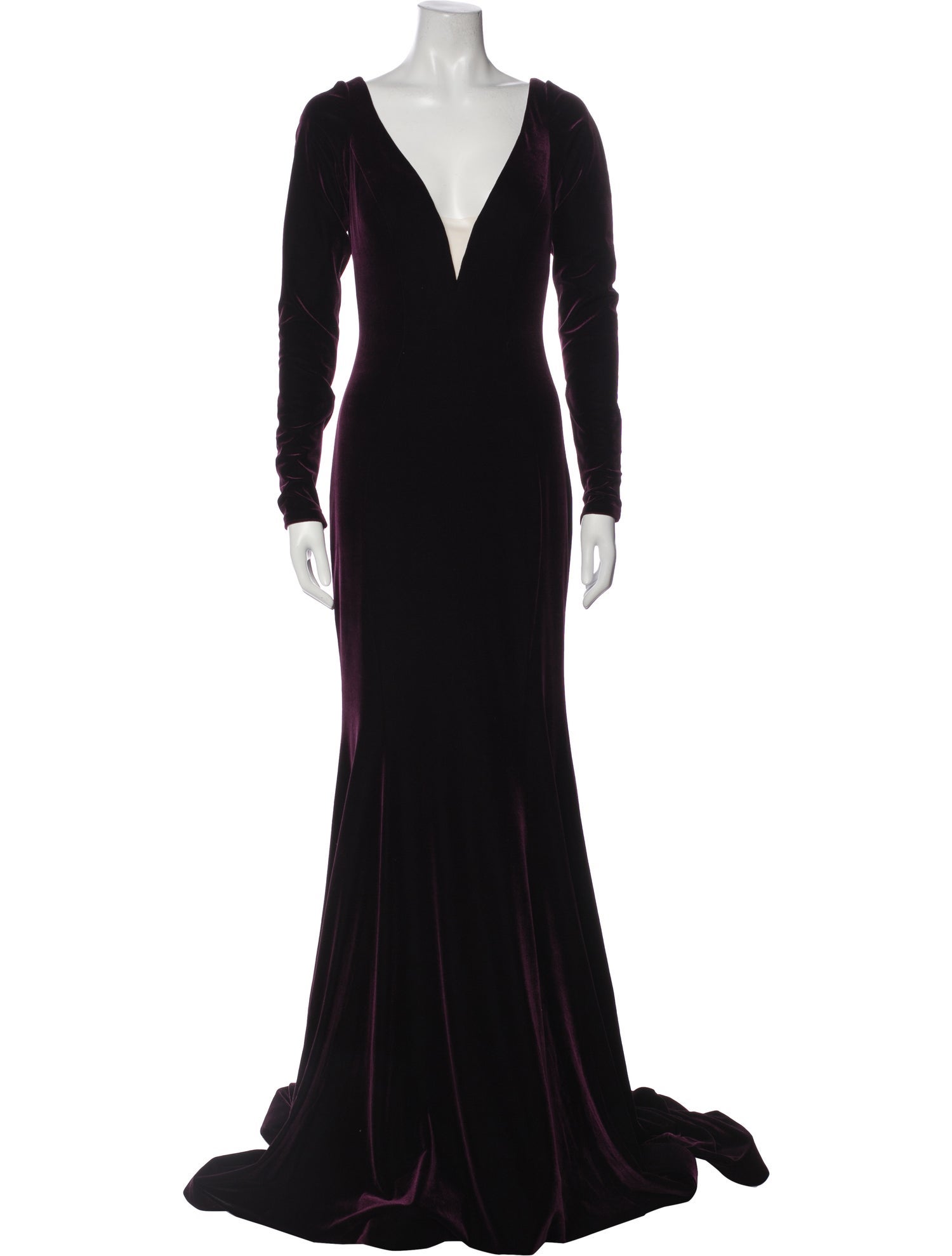 Jovani V-Neck Long Dress