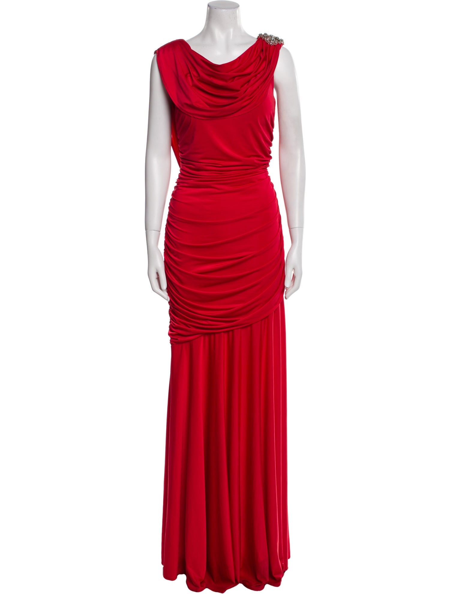 Jovani Cowl Neck Long Dress