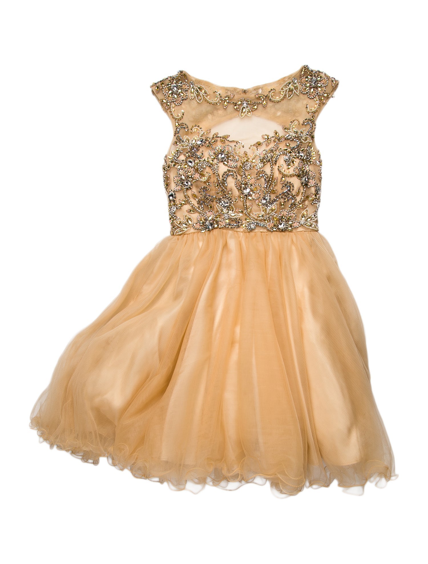 Jovani Mesh Mini Dress