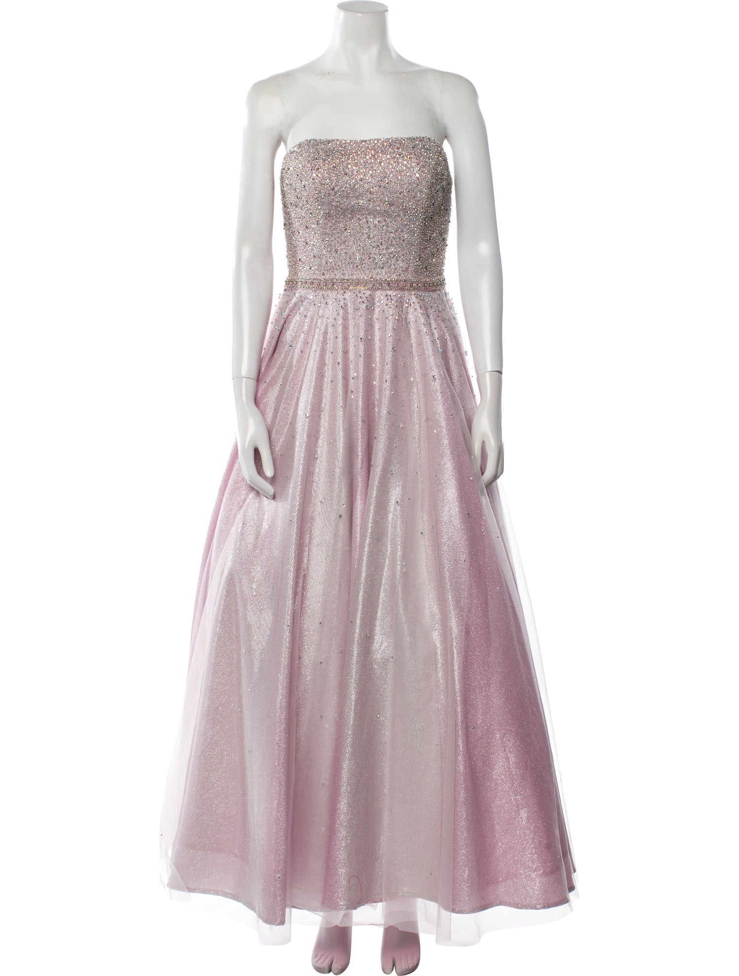 Jovani Mesh Long Dress