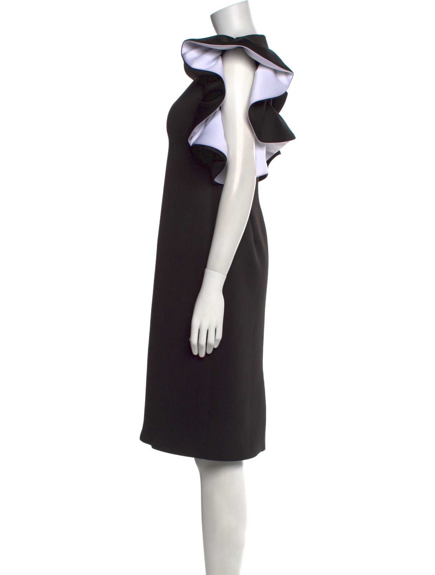 Jovani V-Neck Knee-Length Dress