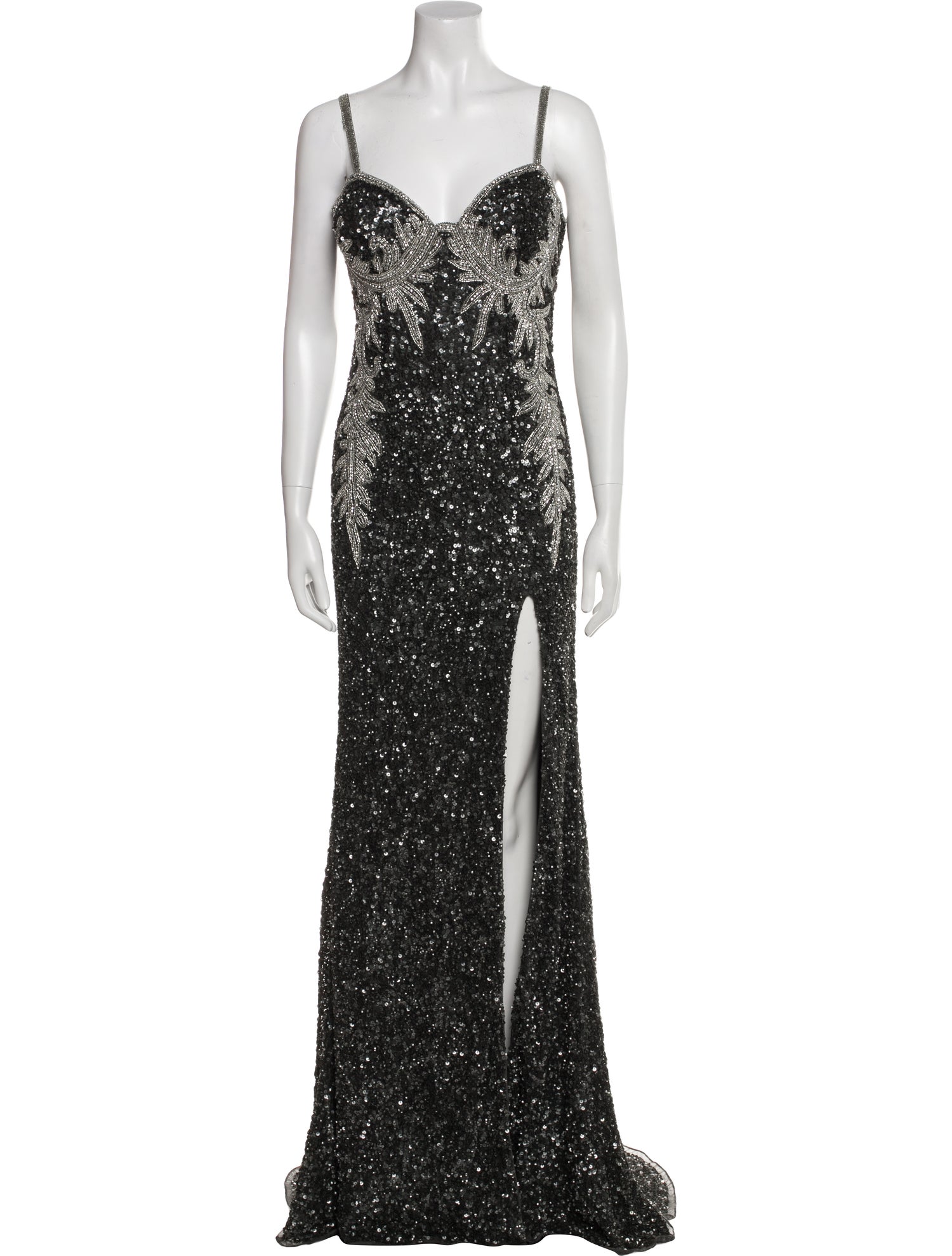 Jovani V-Neck Long Dress