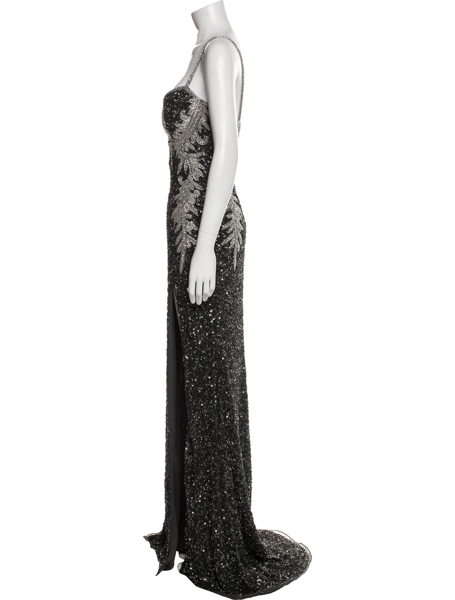 Jovani V-Neck Long Dress