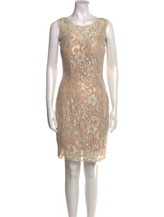 Jovani Lace Pattern Long Dress
