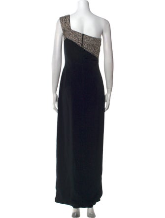 Jovani Striped Long Dress