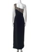 Jovani Striped Long Dress