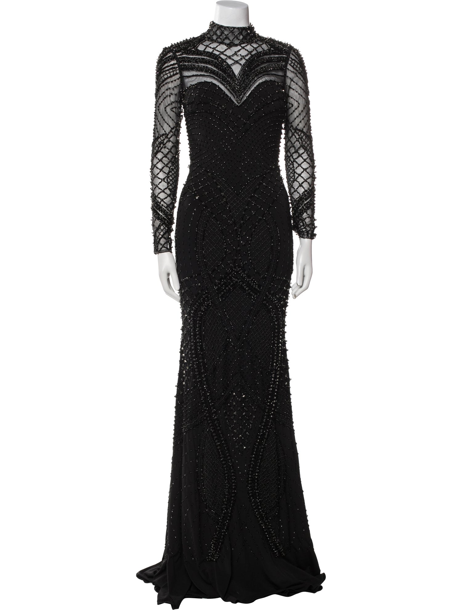 Jovani Turtleneck Long Dress