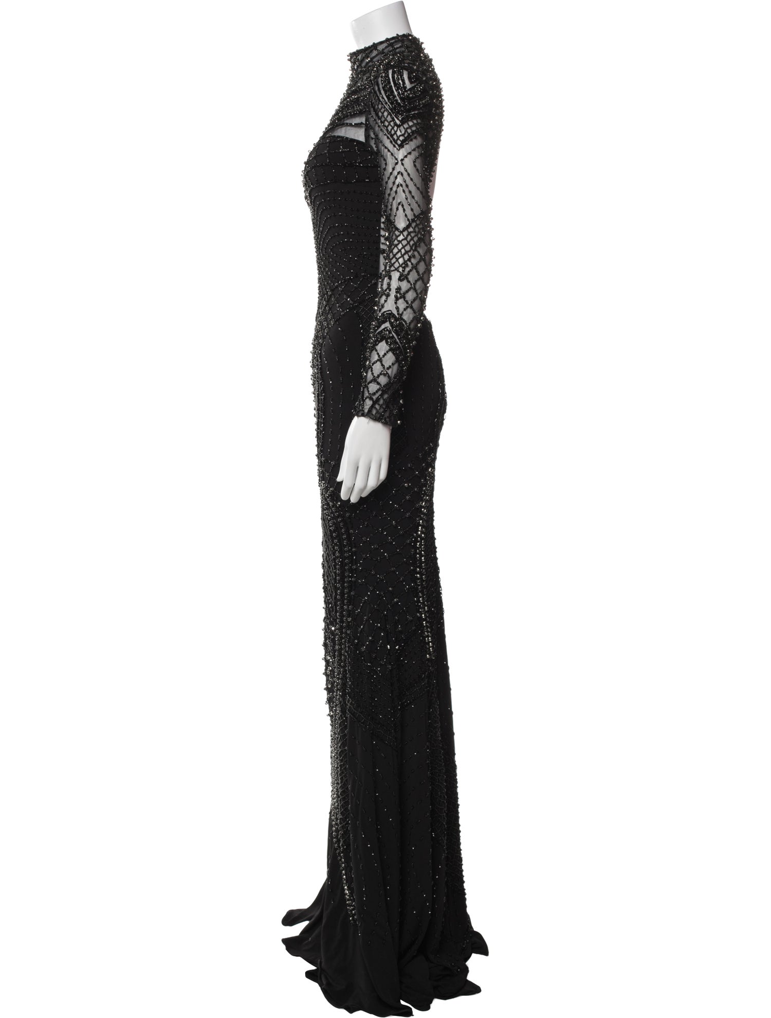 Jovani Turtleneck Long Dress
