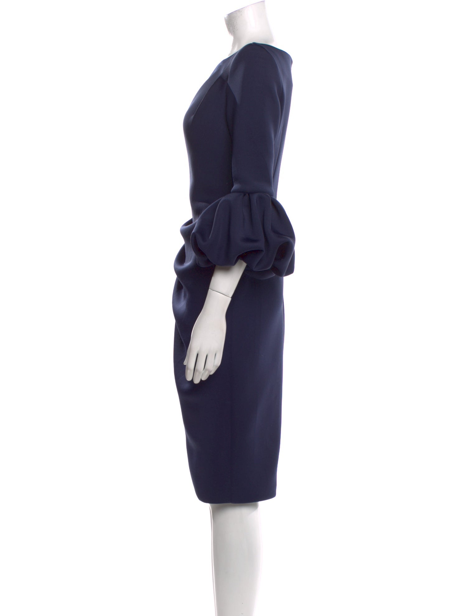 Jovani Bateau Neckline Knee-Length Dress