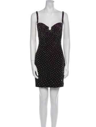 Jovani Polka Dot Print Mini Dress